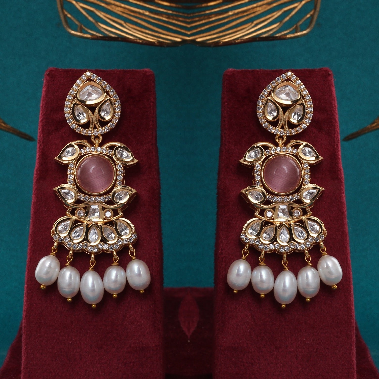 Authentic Hyderabadi Real Button Pearls Set For Women With Certificate(D.No ADPRLS2682)