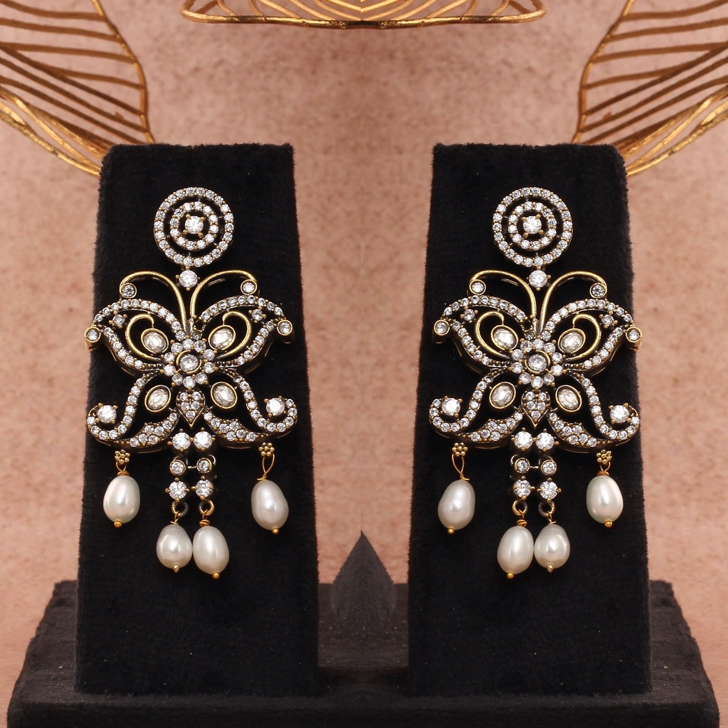 Authentic Hyderabadi Real Button Pearls Set For Women With Certificate(D.No ADPRLS2689)