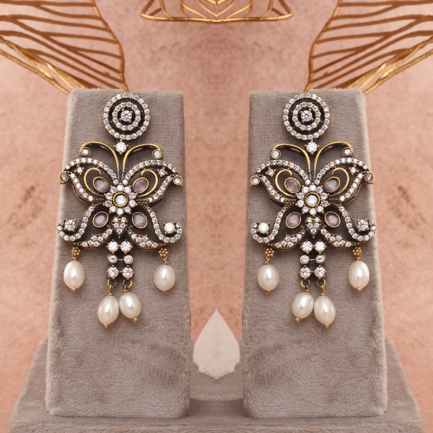 Authentic Hyderabadi Real Button Pearls Set For Women With Certificate(D.No ADPRLS2690)