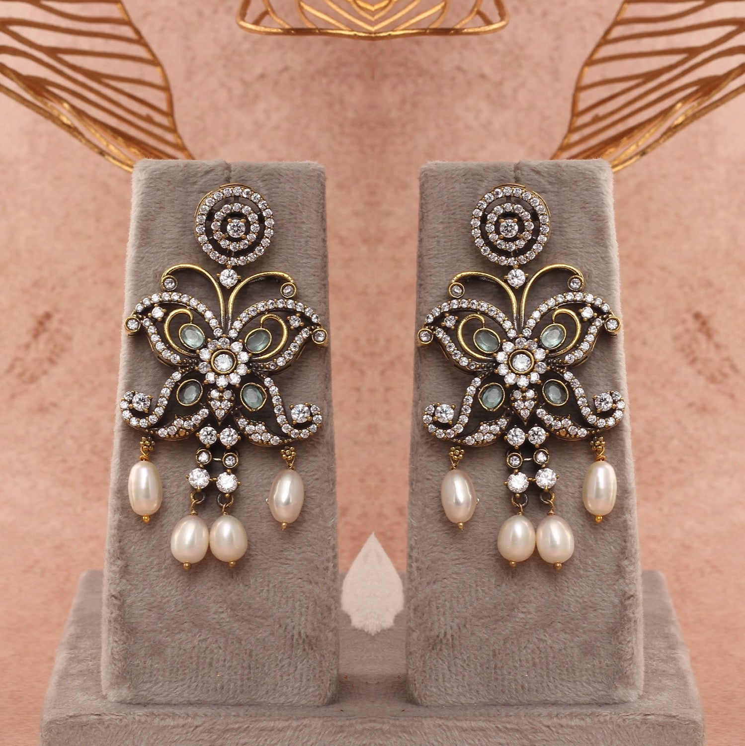 Authentic Hyderabadi Real Button Pearls Set For Women With Certificate(D.No ADPRLS2691)