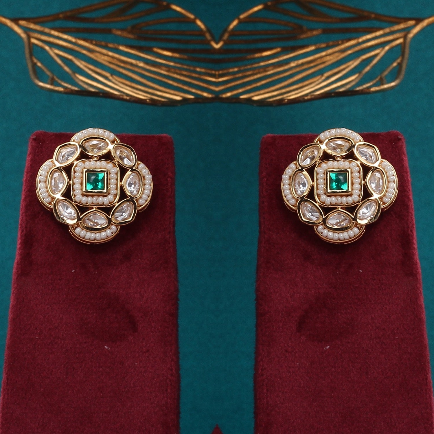 Authentic Hyderabadi Real Button Pearls Set For Women With Certificate(D.No ADPRLS2703)