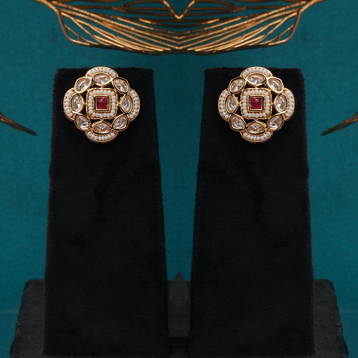 Authentic Hyderabadi Real Button Pearls Set For Women With Certificate(D.No ADPRLS2704)