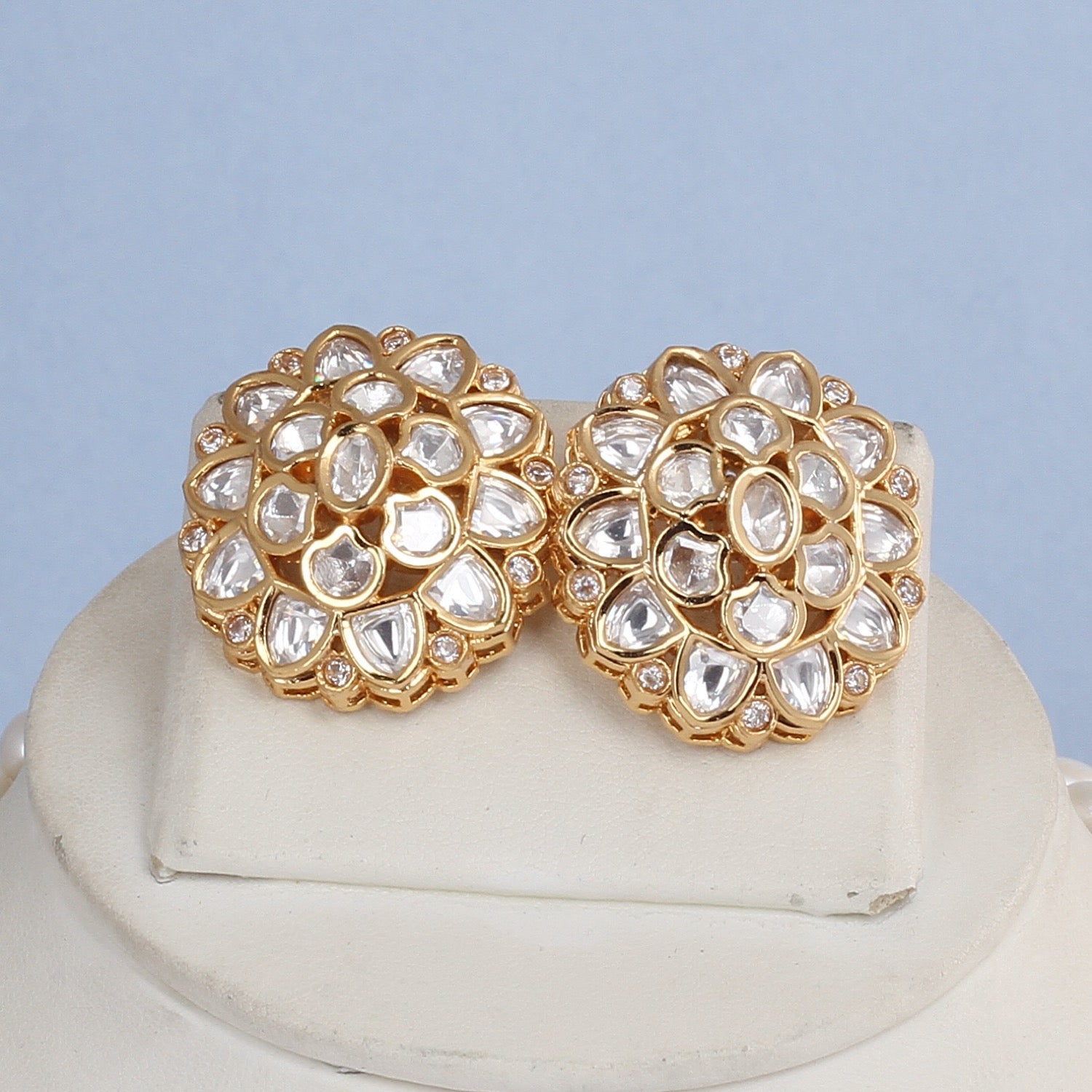 Authentic Hyderabadi Real Button Pearls Set For Women With Certificate(D.No ADPRLS2716)