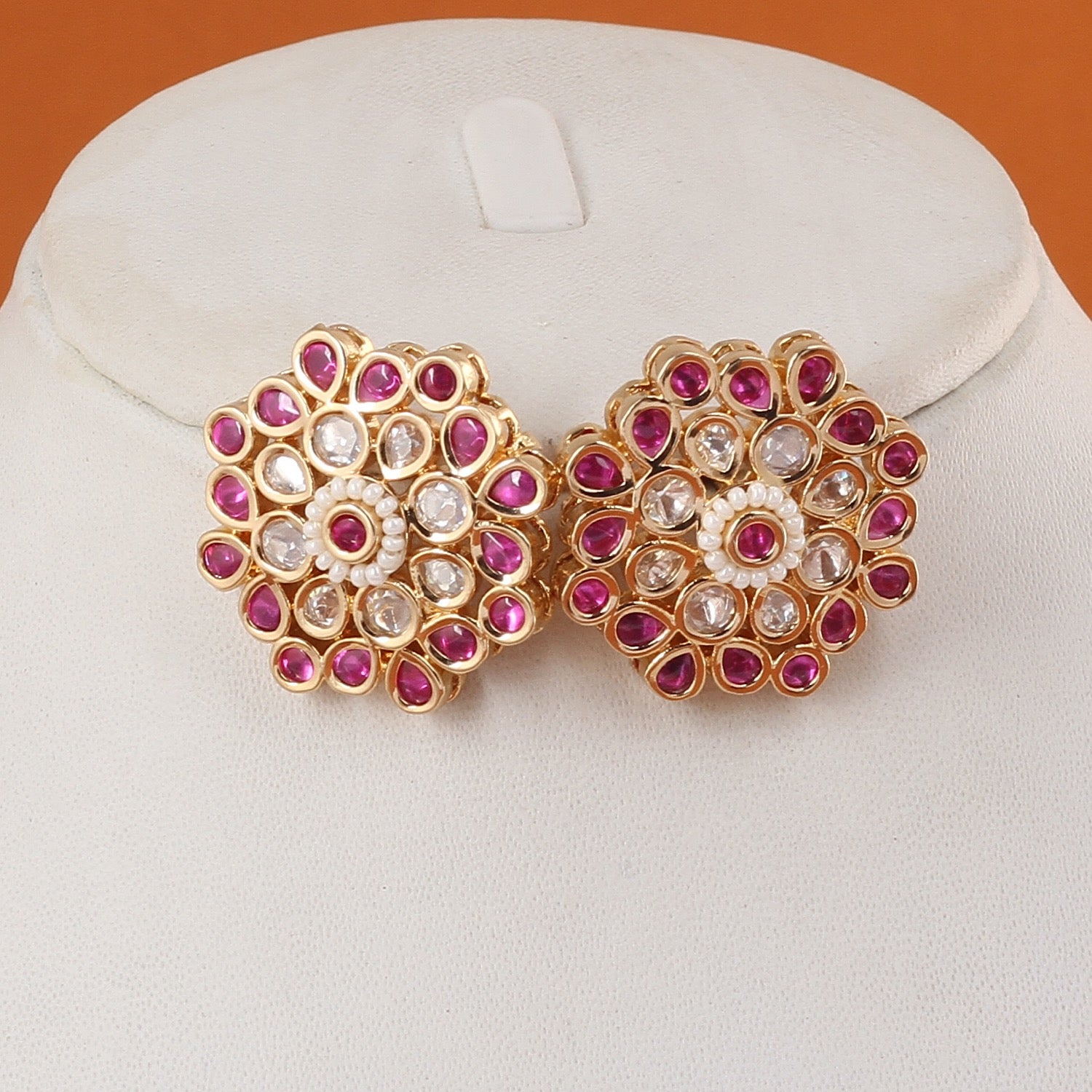 Authentic Hyderabadi Real Button Pearls Set For Women With Certificate(D.No ADPRLS2717)