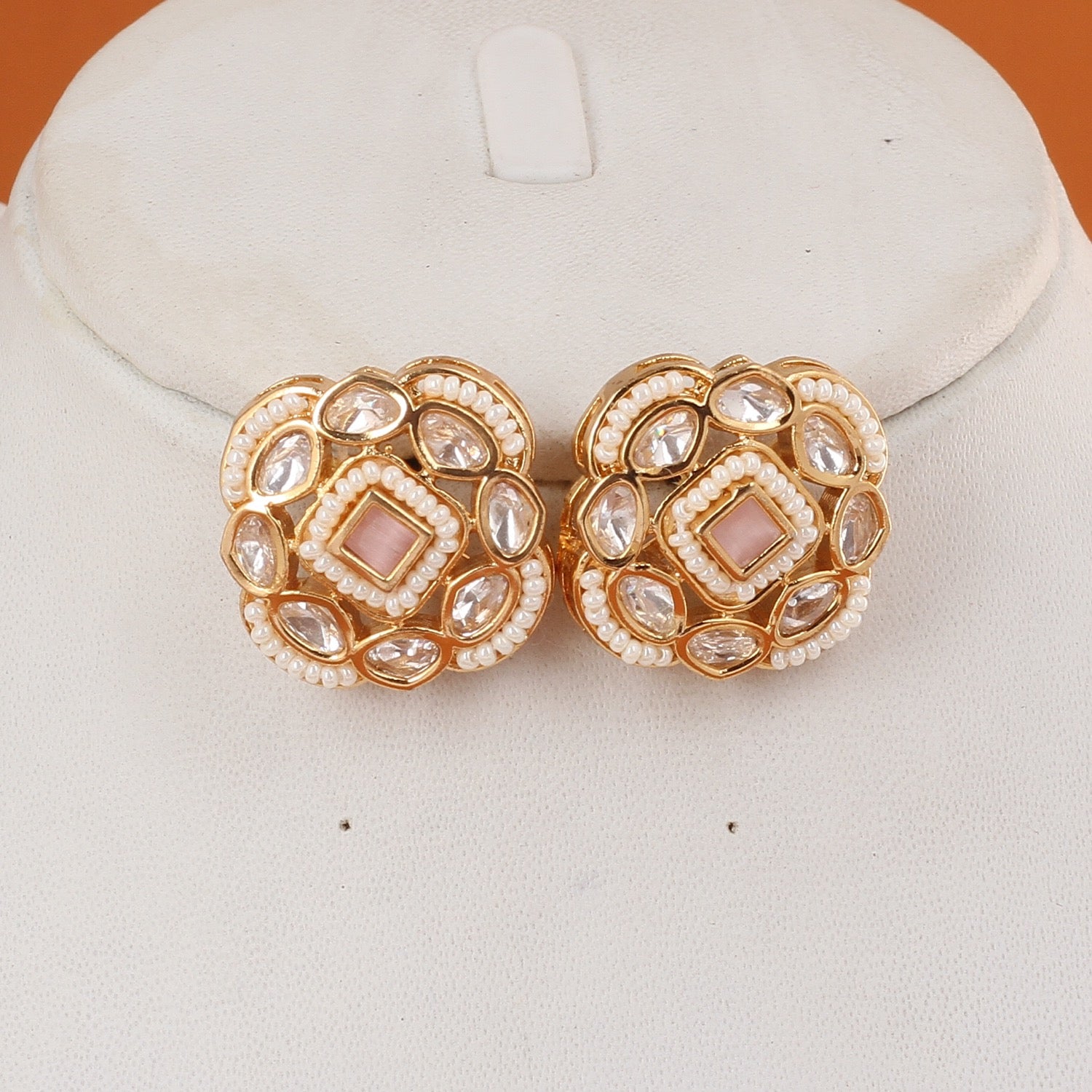 Authentic Hyderabadi Real Button Pearls Set For Women With Certificate(D.No ADPRLS2722)