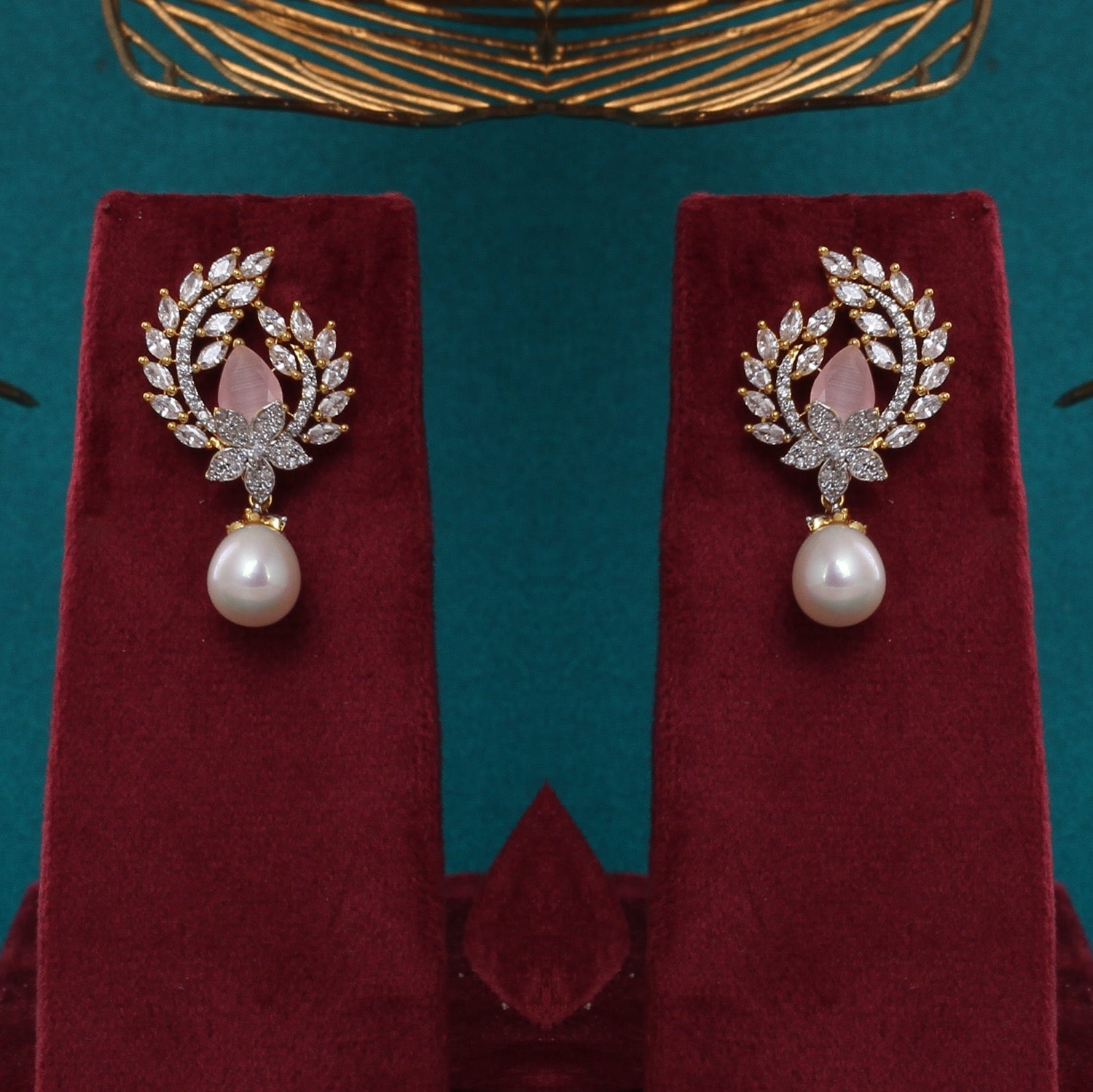 Hand crafted Natural Freshwater Pearl Jewelry Set With Certificate(D.No ADPRLS2725)