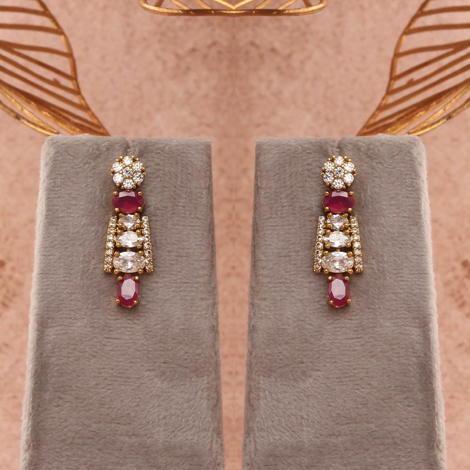 Genuine Natural Freshwater Button Pearl Jewelry Set With Certificate(D.No ADPRLS2736)