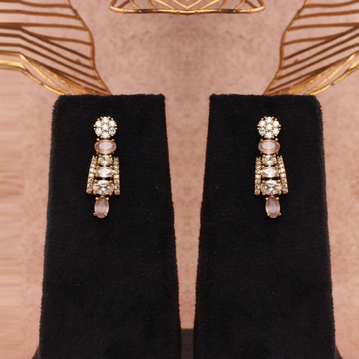 Genuine Natural Freshwater Button Pearl Jewelry Set With Certificate(D.No ADPRLS2738)