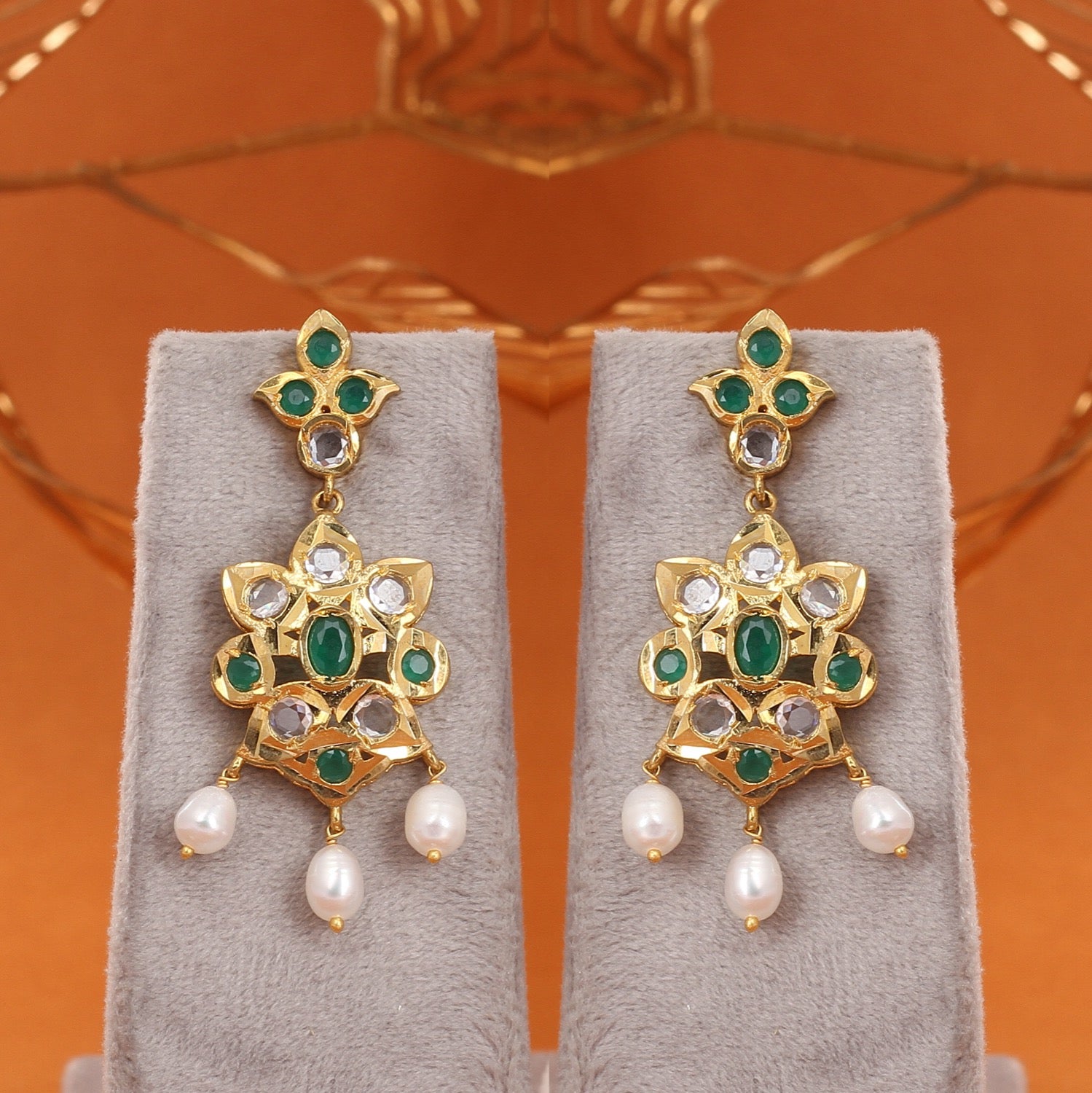 Handcrafted Authentic Single-String Pearl Jewelry Set With Certificate(D.No ADPRLS2769)