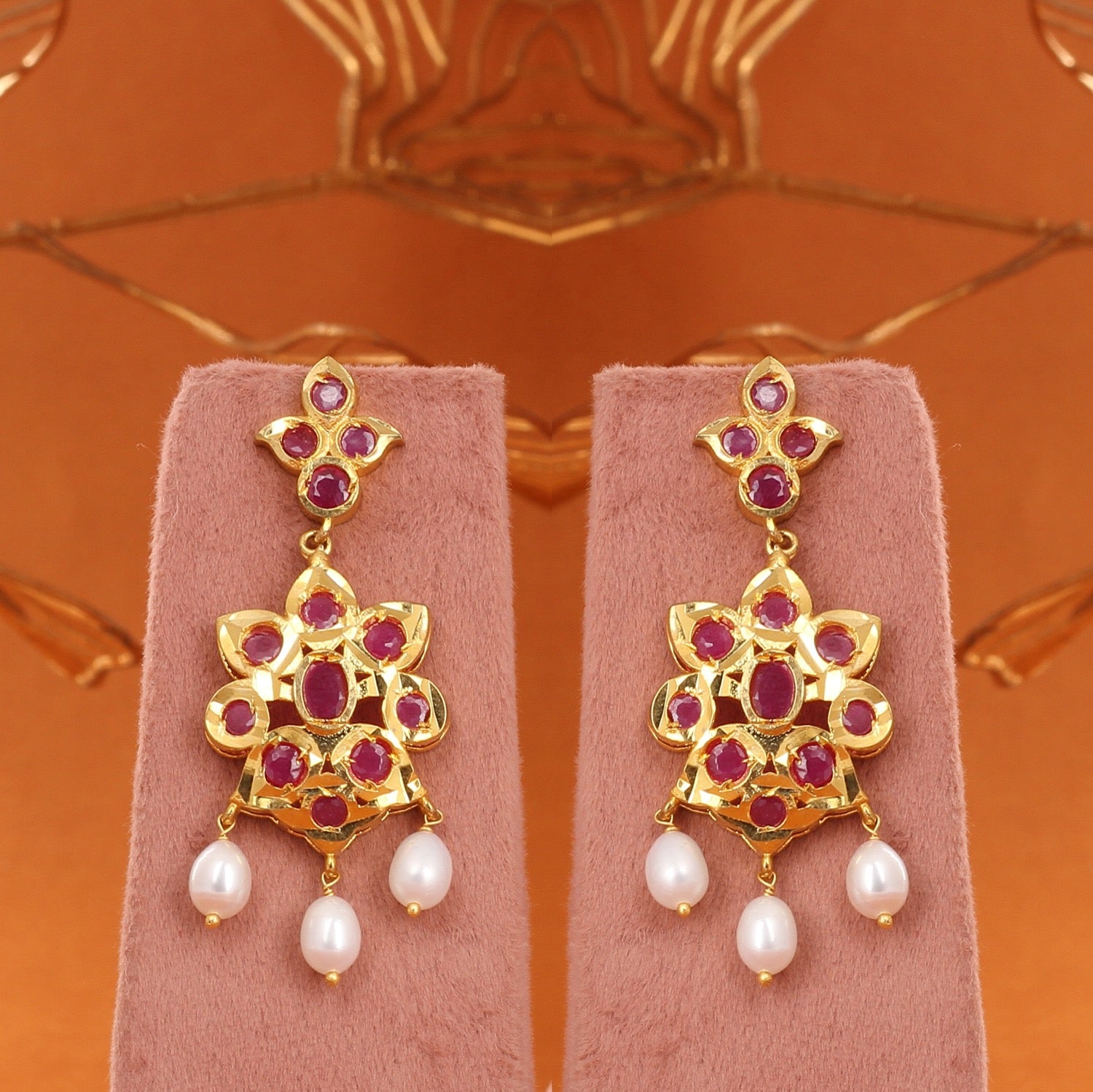 Handcrafted Authentic Single-String Pearl Jewelry Set With Certificate(D.No ADPRLS2770)