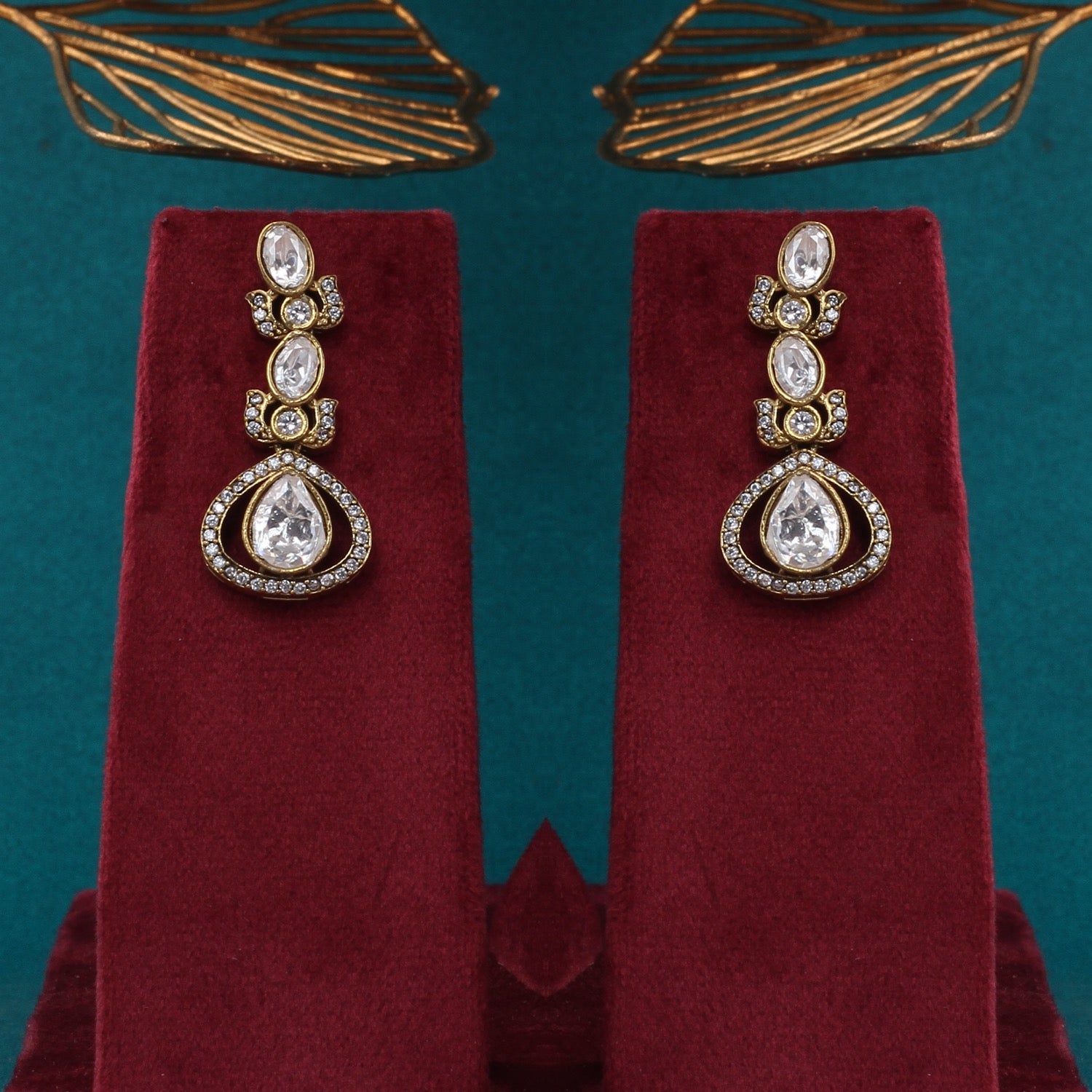 Classic White Real Pearl and Kundan Necklace Set With Certificate,for Women Girls(D.No ADPRLS2785)