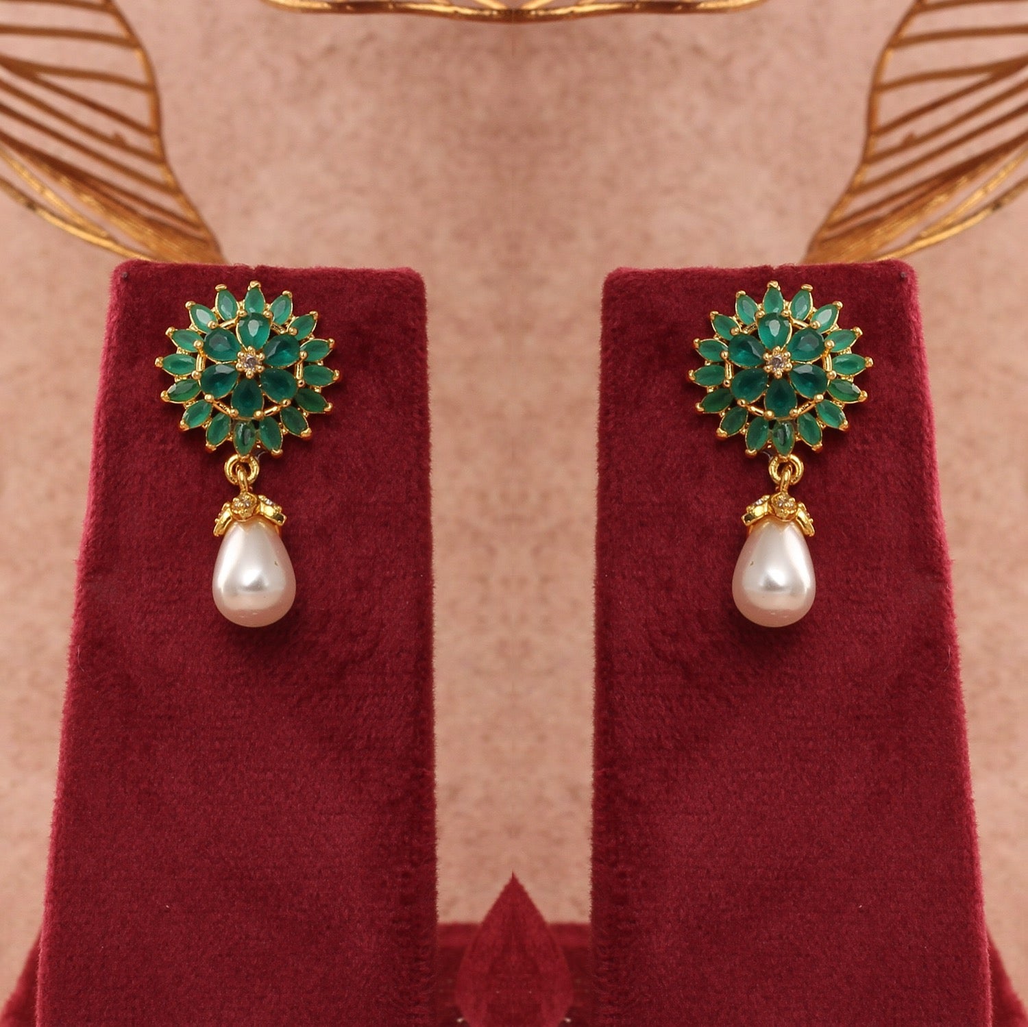 Authentic Double-Layer Pearls Necklace Set For Women Girls With Certificate(D.No ADPRLS2804)