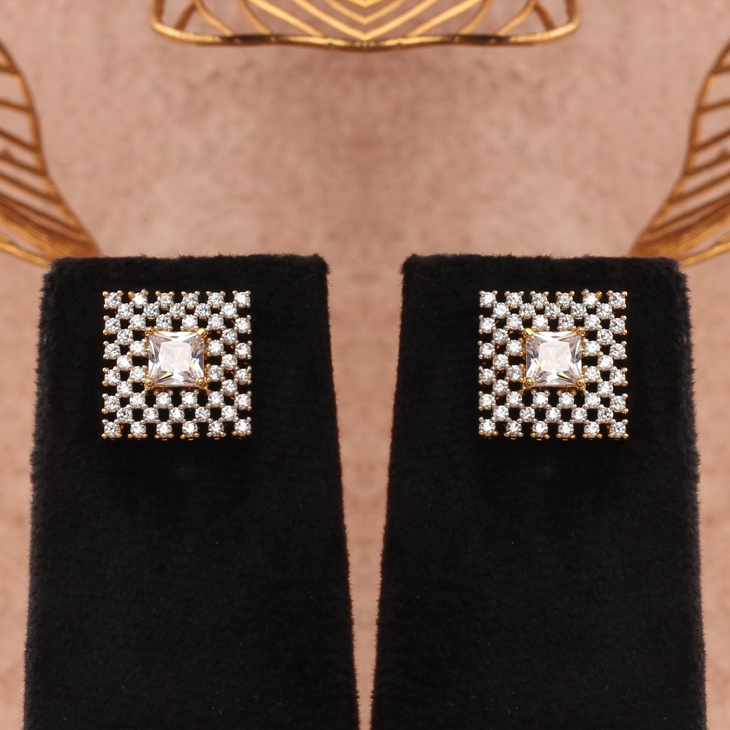 Handcrafted Real Pearls N Stone Brooch Matching Earrings With Certificate(D.No ADPRLS2810)