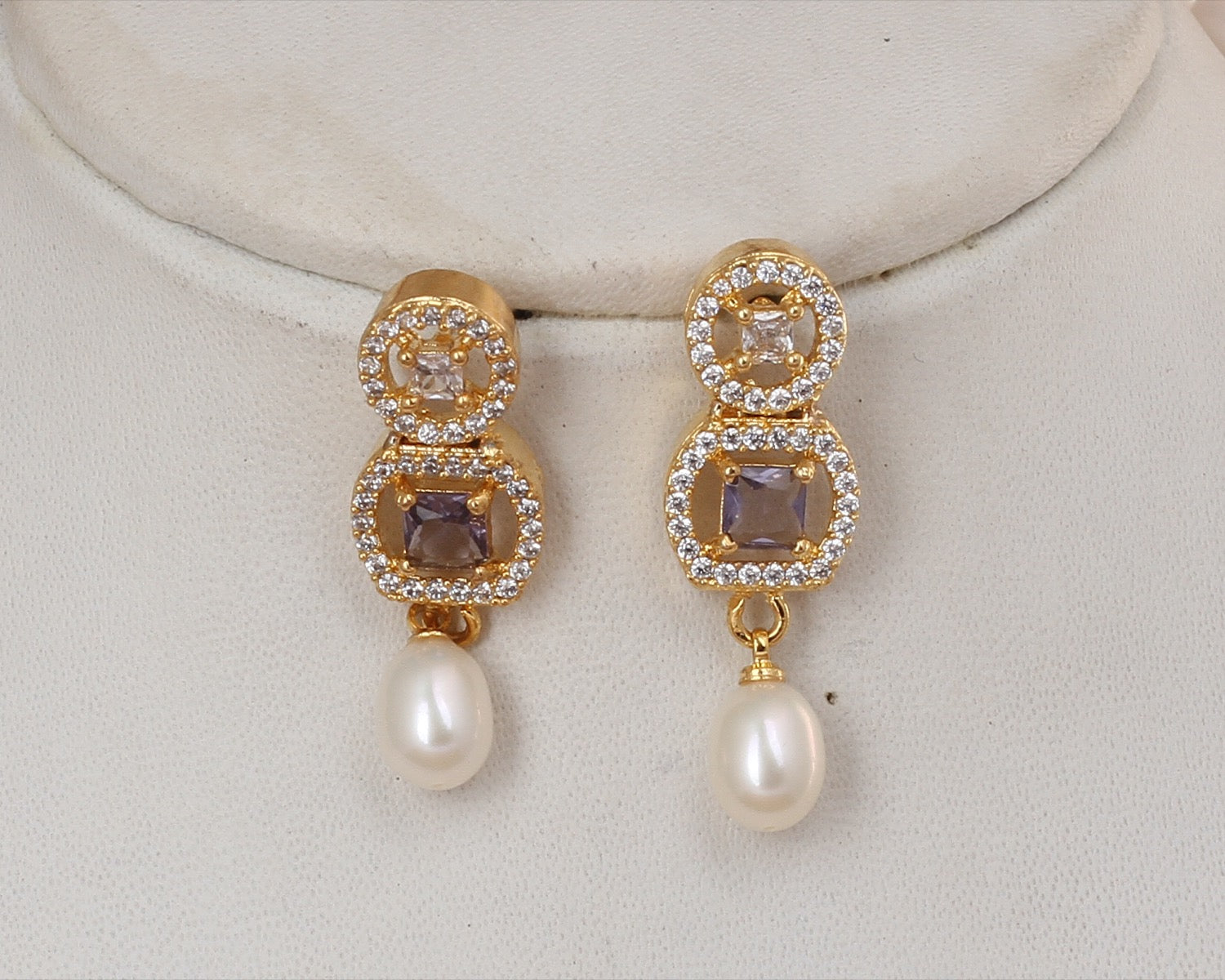 Authentic Natural Freshwater Single String Real Pearl Necklace Set With Certificate(D.No ADPRLS2922)