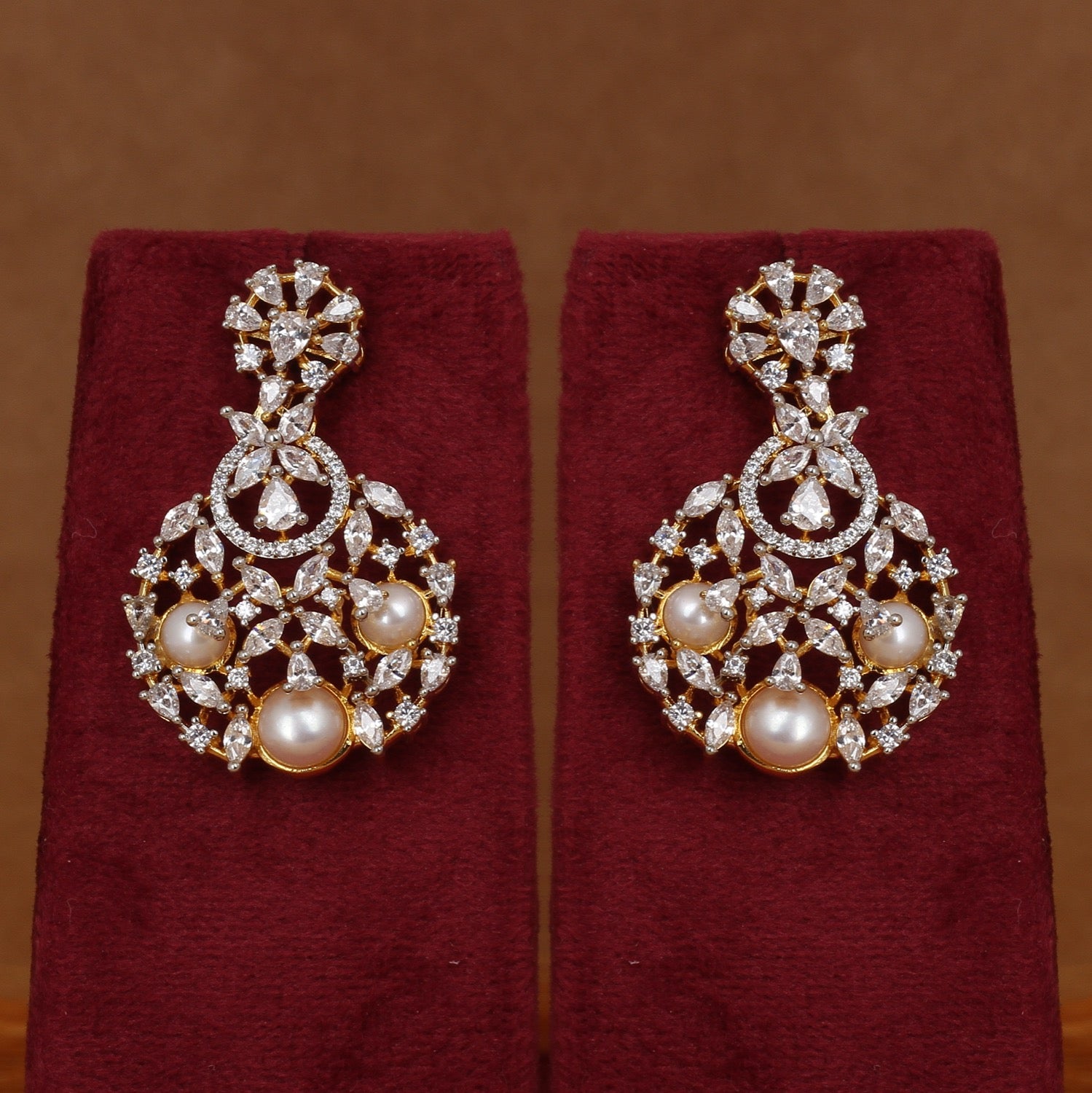 Real Double Line Natural Freshwater Pearl Necklace Set For Women With Certificate(D.No ADPRLS2942)