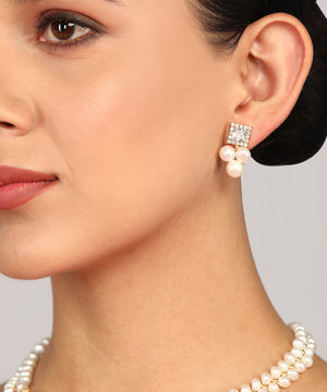 Real Natural Fresh Water Pearl Set With Certificate(D.No ADPRLS964)