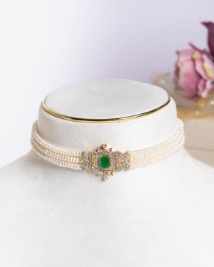 Authentic Real Natural Fresh Water Pearls Choker Set With Certificate(D.No CKR704)