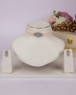 Authentic Real Natural Fresh Water Pearls Choker Set With Certificate(D.No CKR706)