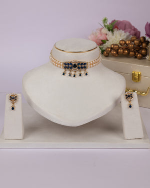 Authentic Real Natural Fresh Water Pearls Choker Set With Certificate(D.No CKR708)