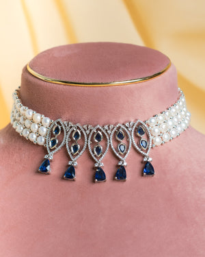 Authentic Real Natural Fresh Water Pearls Choker Set With Certificate(D.No CKR733)