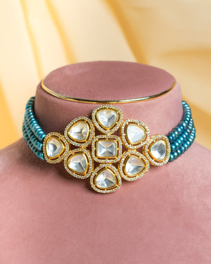 Authentic Real Natural Fresh Water Pearls Choker Set With Certificate(D.No CKR738)