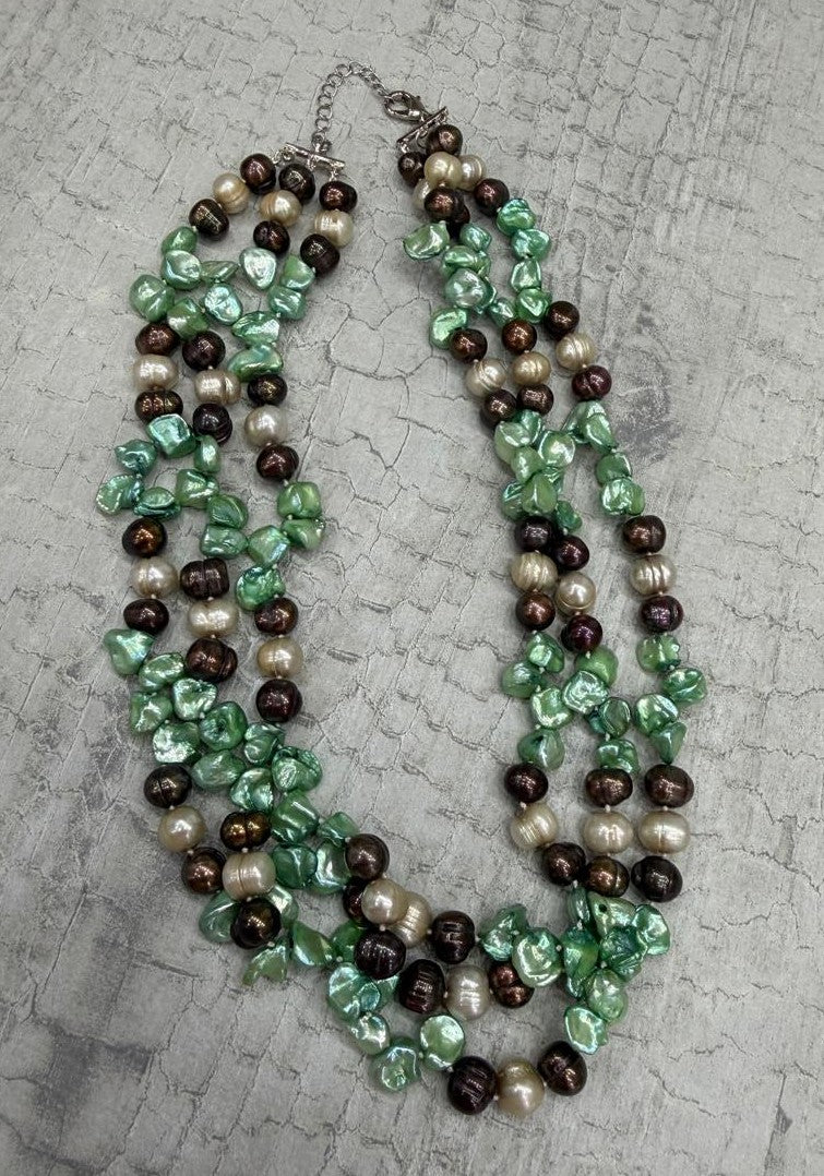 Exclusive Authentic Real Natural Fresh Water knotted Pearls Mala With Certificate(D.No NPS178)