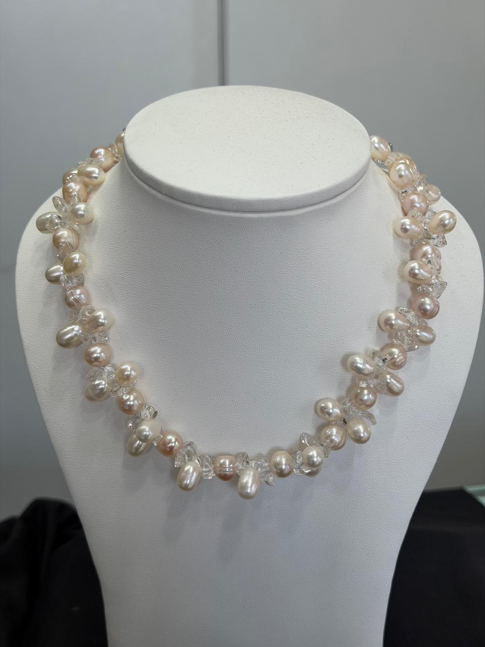 Exclusive Authentic Real Natural Fresh Water Pearls Mala With Certificate(D.No NPS188)