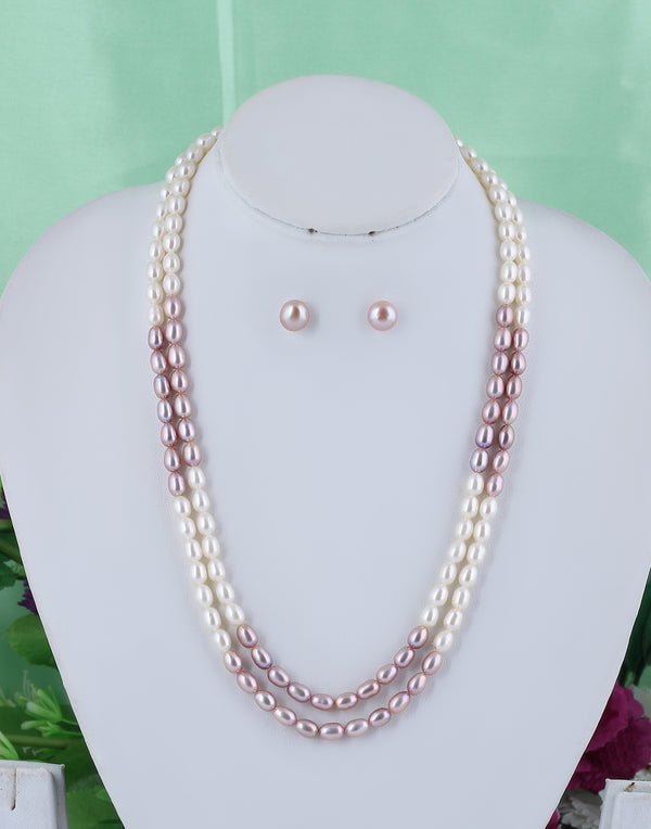 Certified Freshwater Pearl Mala Set – 5 mm Double Strand – Pitti Jewels ...