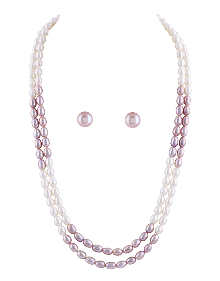 Certified Freshwater Pearl Mala Set – 5 mm Double Strand – Pitti Jewels ...
